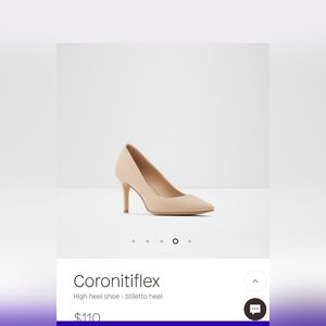 NEW ALDO Coronitiflex High Heel Nude size 6.5, 3.25" Stiletto